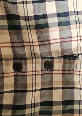 Düğmeli Ekose Yelek - Görsel 3