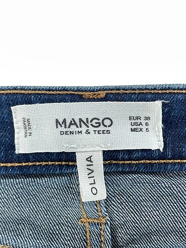 38 Beden lacivert Renk Mango Jean / Kot %70 İndirimli.