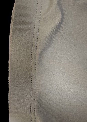 Lila Yanlar Yırtmaçlı Büzgü Detaylı Pedli Straplez Büstiyer - Görsel 5