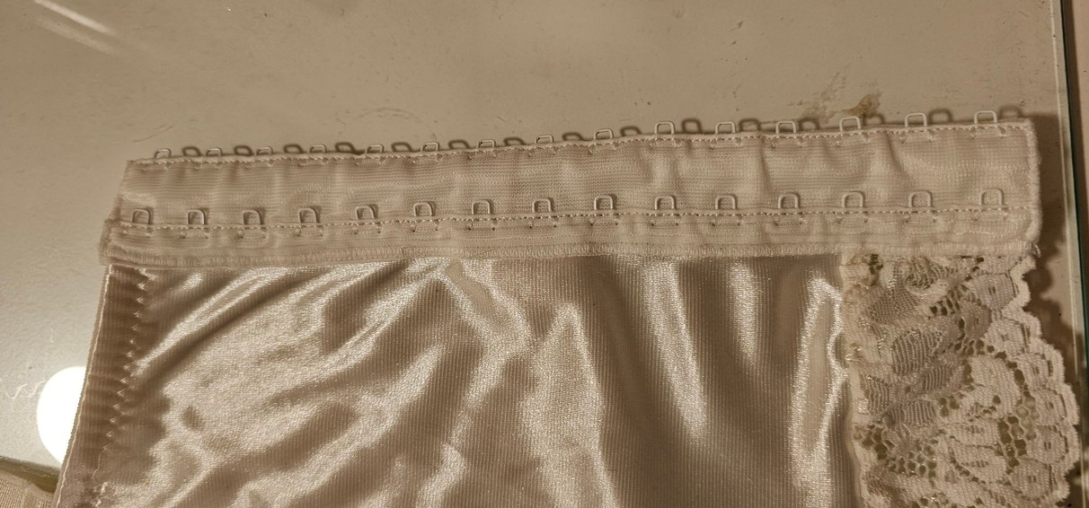 Beyaz Dantel Vintage Bohem Büstiyer/Korse - Görsel 3