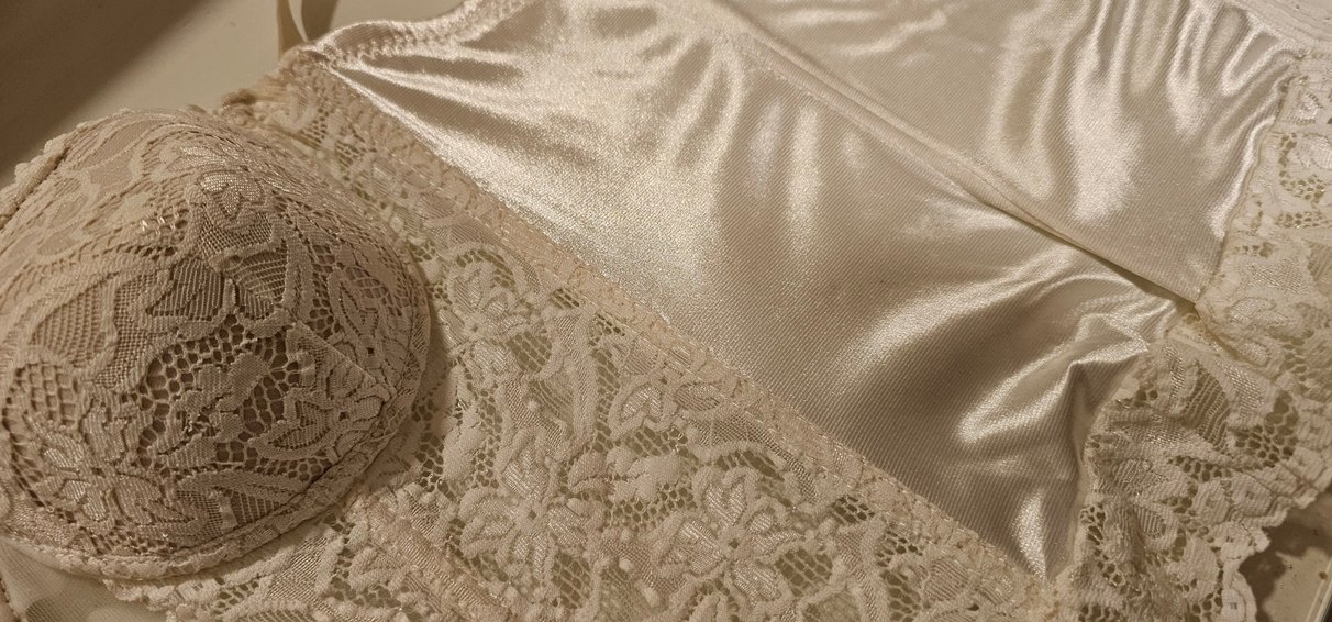 Beyaz Dantel Vintage Bohem Büstiyer/Korse - Görsel 5