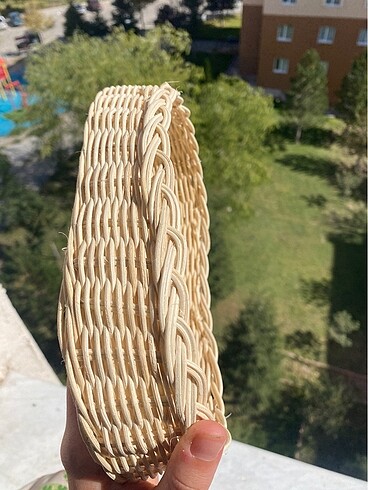  Beden El örgüsü rattan sepet