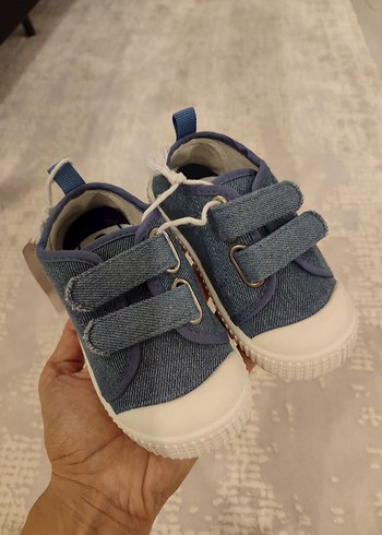 Diğer Gri Mavi Denim Erkek Çocuk Sneakers