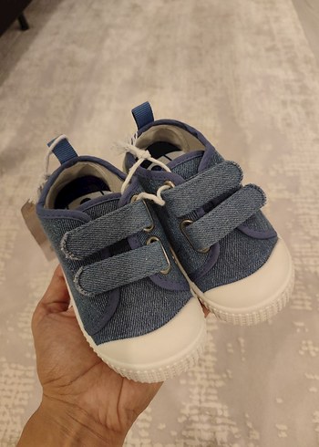 23 Beden Gri Mavi Denim Erkek Çocuk Sneakers
