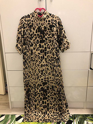 Zara Leopar desenli elbise