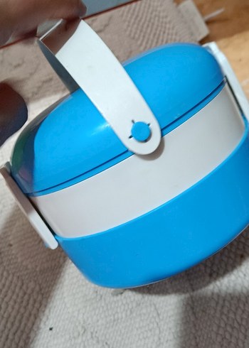 Tupperware mavi 2 katlı beslembe kutusu