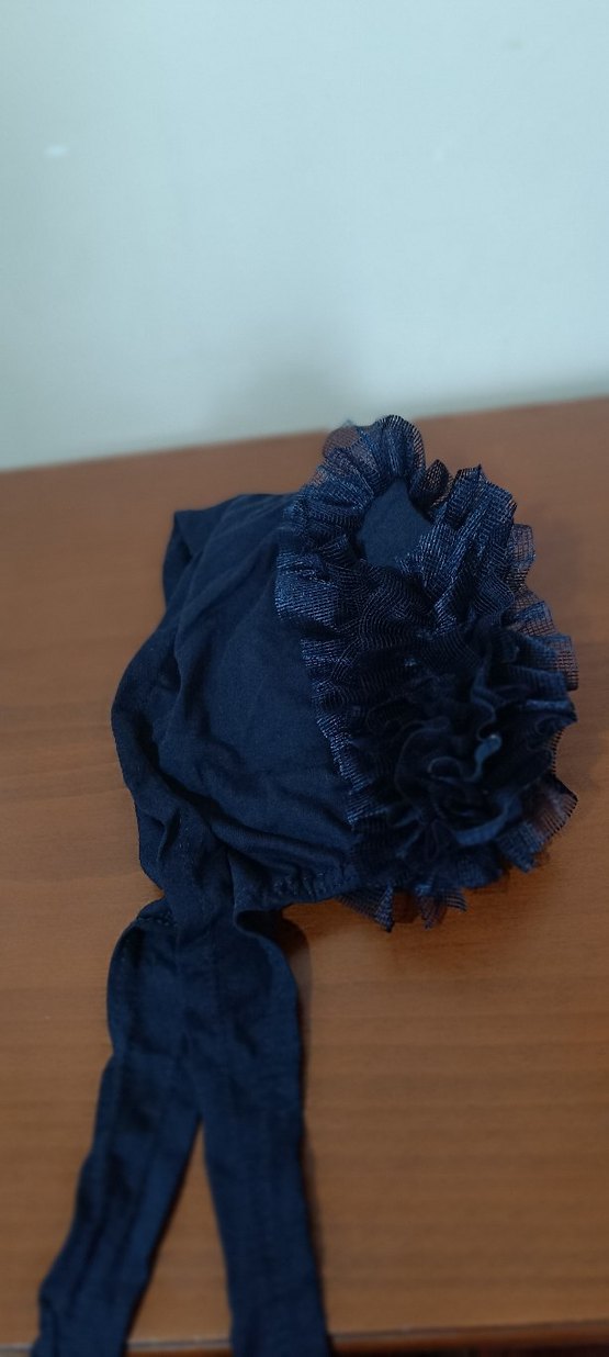 Beyaz ve Gri Dantel  bone  tanesinin fiyatidir - Görsel 2