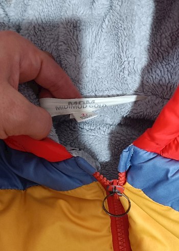 Kapüşonlu Renkli Erkek Çocuk Mont - Görsel 3