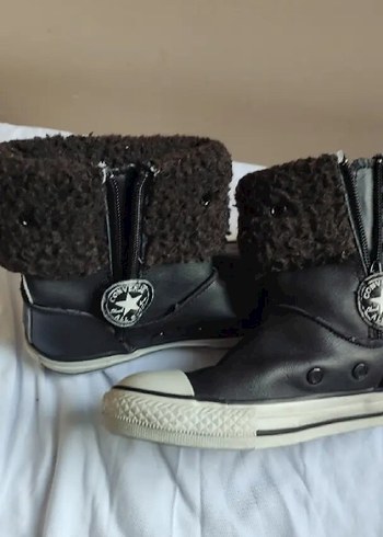 Converse Kahverengi Kurklu Dolgu Cocuk Botlari