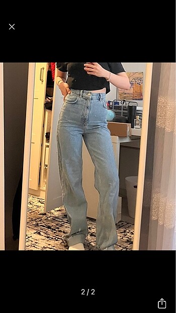 Zara wide leg jean