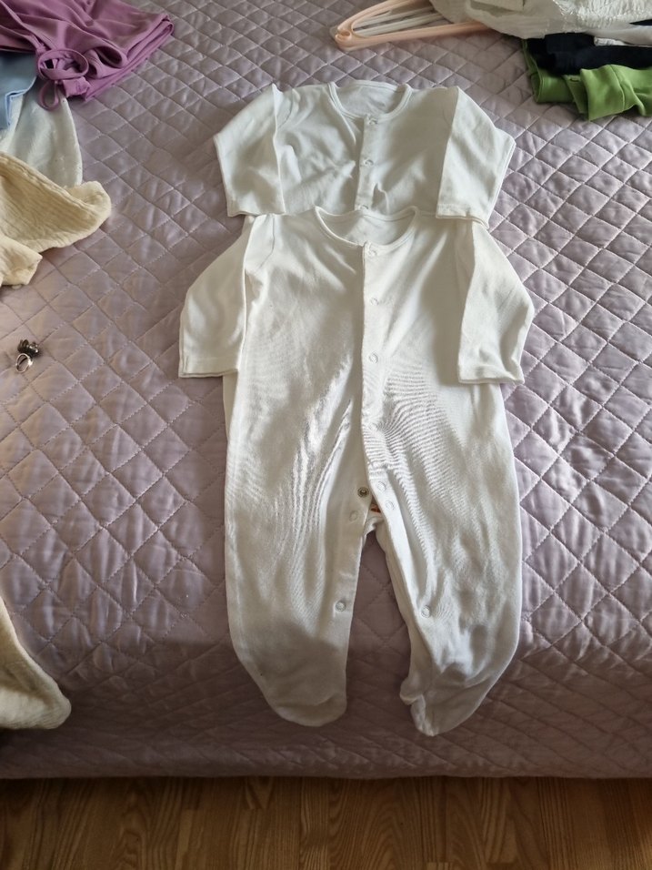 Bebek Beyaz uzun kollu Mother care marka - Görsel 5