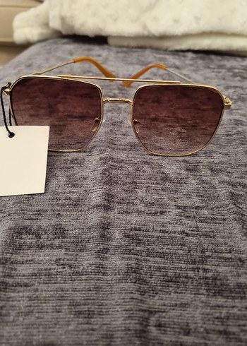 Mango Şeffaf Bej Retro Kadın Güneş Gözlüğü