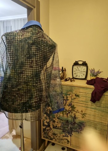 Mavi Yakalı Uzun Kollu Tül GömlekPARK BRAVO YENİ - Görsel 5