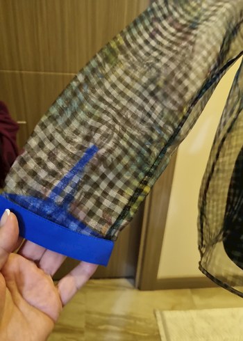 Mavi Yakalı Uzun Kollu Tül GömlekPARK BRAVO YENİ - Görsel 6