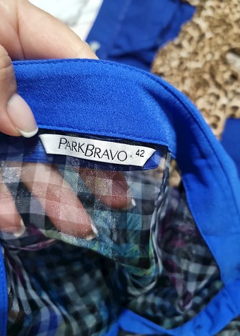 Mavi Yakalı Uzun Kollu Tül GömlekPARK BRAVO YENİ - Görsel 3