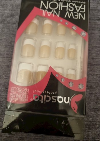 Bej 24 Parça Hızlı Manikür Tırnak Dekoru - Görsel 4