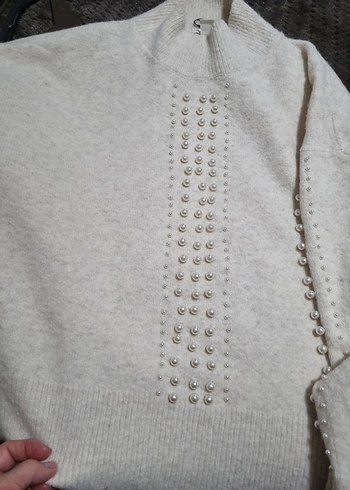 KAZAK H&M MARKA İNCİLİ KAZAK - Görsel 7