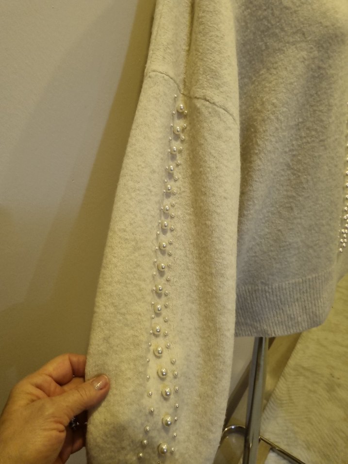 KAZAK H&M MARKA İNCİLİ KAZAK - Görsel 4