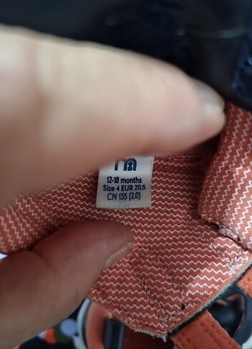 Ayakkabi bebek patigi.Mothercare marka 12/18 ay - Görsel 3