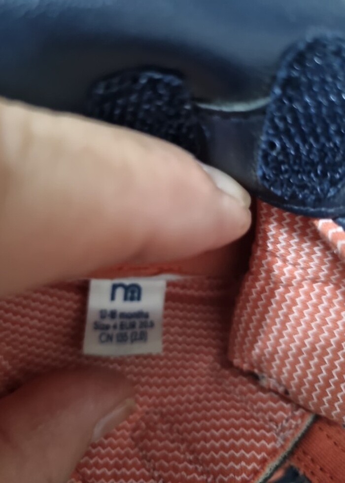 Ayakkabi bebek patigi.Mothercare marka 12/18 ay - Görsel 5