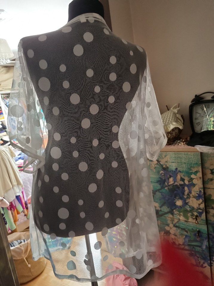 Işıltılı Payetli Transparan Kimono pareo - Görsel 4