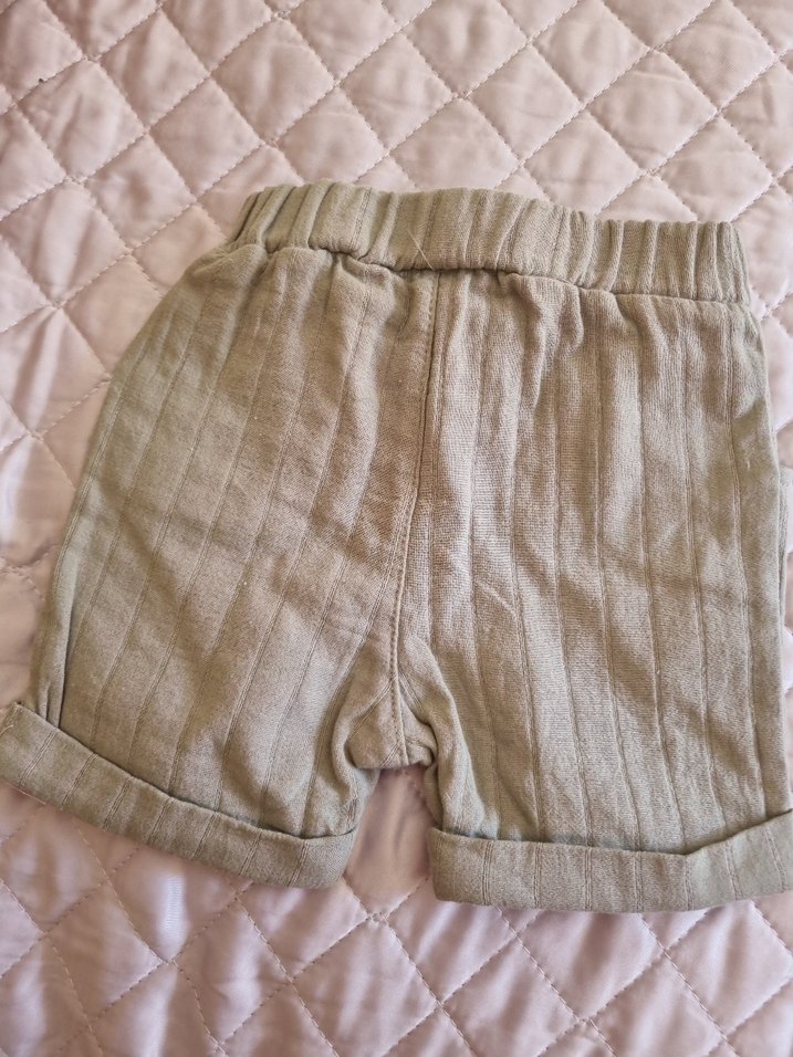 Bej Keten Erkek Çocuk Şort - Görsel 4