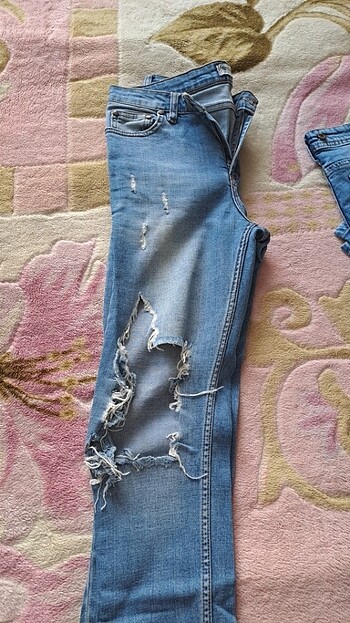 Yirtik jean - Görsel 2