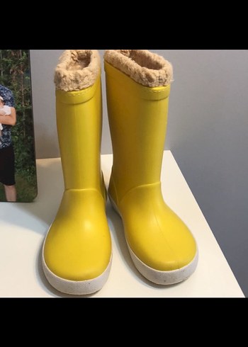 Kız Çocuk Sarı Lastik Botlar - Görsel 2