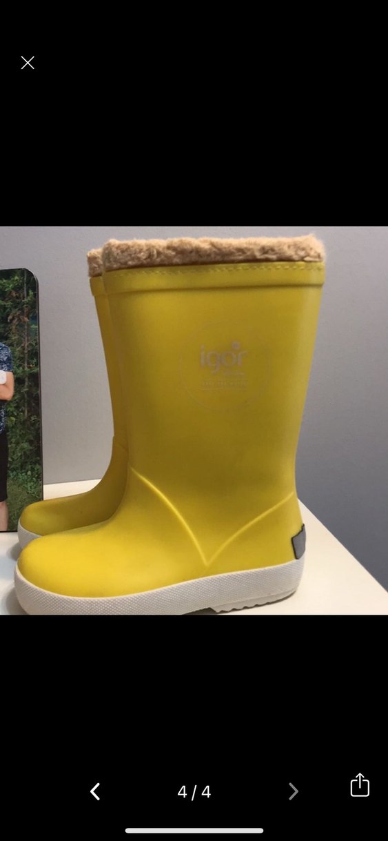 Kız Çocuk Sarı Lastik Botlar - Görsel 3