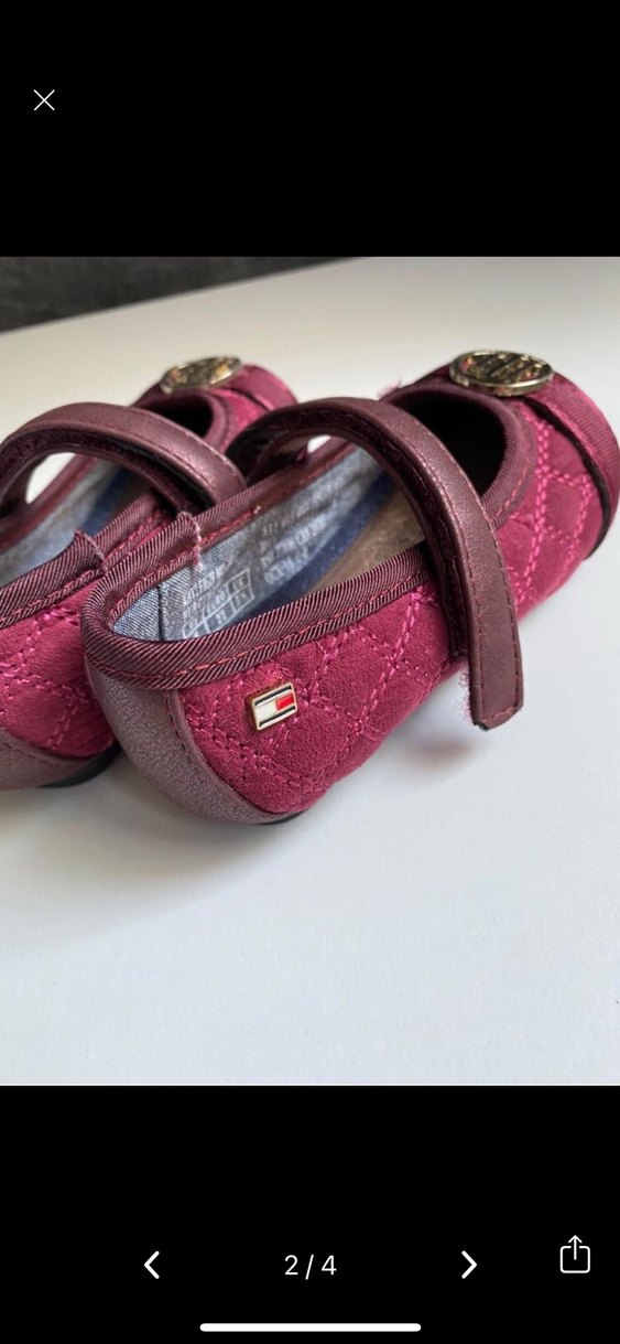 Bordo Nakışlı Tokalı Kız Babet - Görsel 2