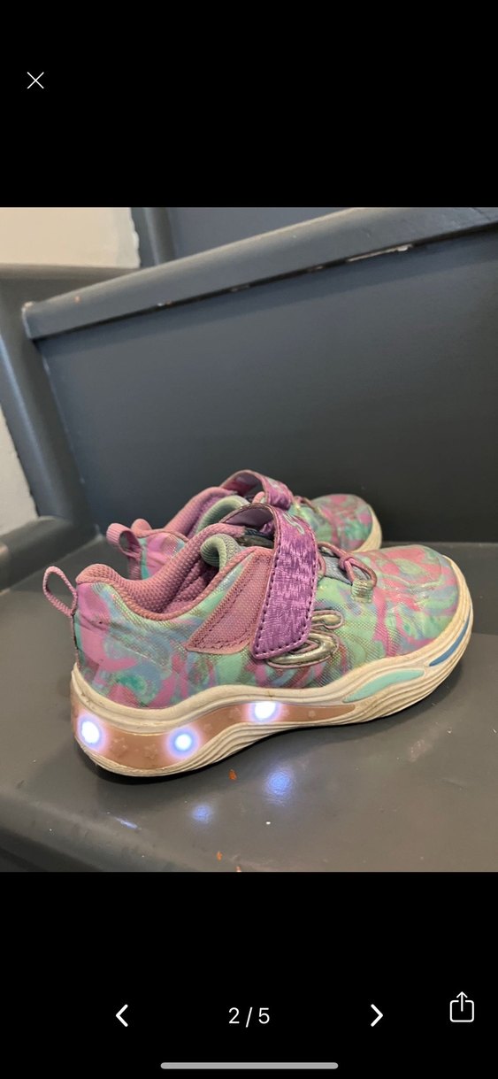 Renkli Bağcıksız Kız Çocuk Spor Ayakkabı - Görsel 2