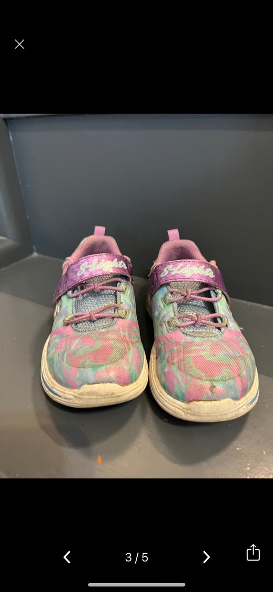 Renkli Bağcıksız Kız Çocuk Spor Ayakkabı - Görsel 3