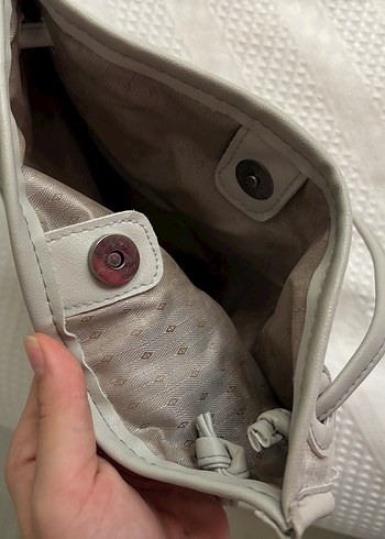 Zara Gri Keten Kadın Çanta Minimalist Tasarım