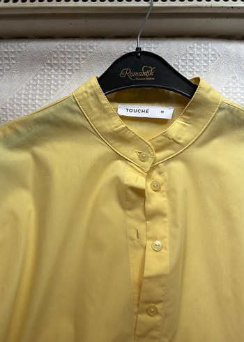 Zara Sarı Düğmeli Kadın Gömlek