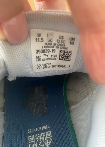 30 Beden beyaz Renk Puma Beyaz Erkek Çocuk Spor Ayakkabı