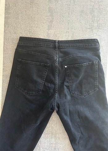 44 Beden Siyah Regular Fit Kadın Denim Pantolon