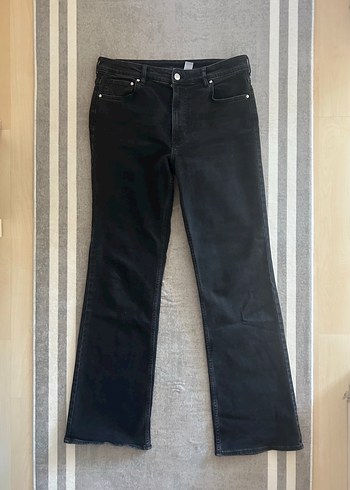 Diğer Siyah Regular Fit Kadın Denim Pantolon