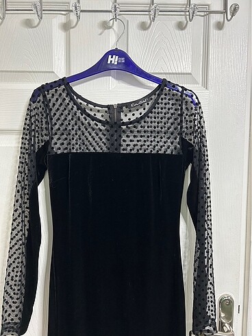 Kadife elbise - Görsel 3