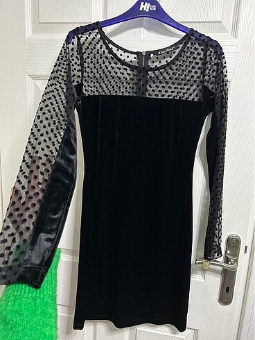 Kadife elbise - Görsel 8