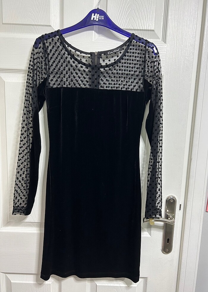 Kadife elbise - Görsel 2