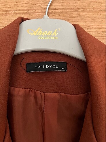 40 Beden kahverengi Renk Blazer Ceket