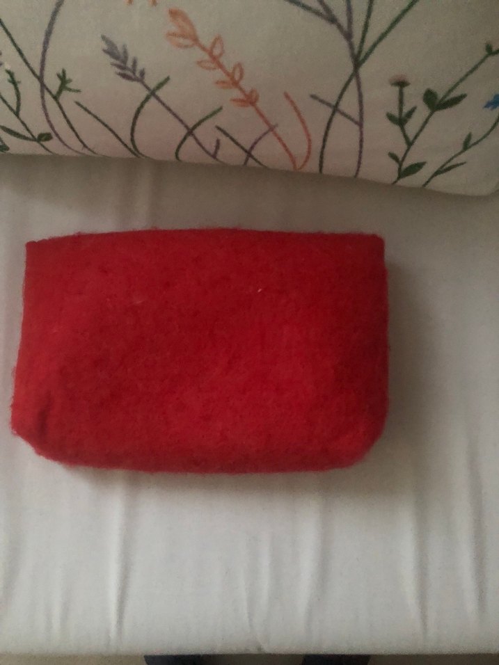 Nakışlı Kırmızı Kadın Clutch Çanta - Görsel 3