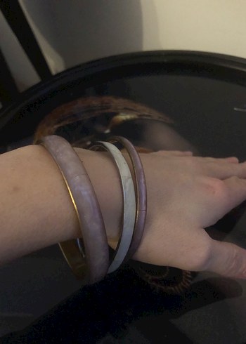 Mor Desenli Kadın Bileklik - Görsel 2