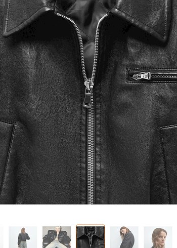 Deri Siyah Klasik Kesim Ceket Mango - Görsel 3