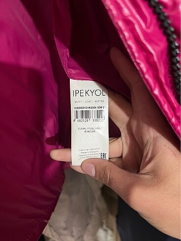 s Beden pembe Renk İpekyol Fuşya Mont