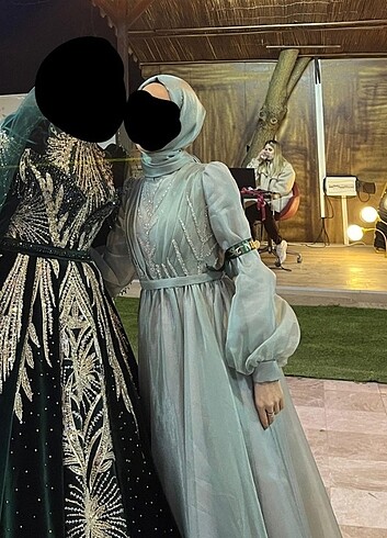 s Beden yeşil Renk Su Yeşili Abiye