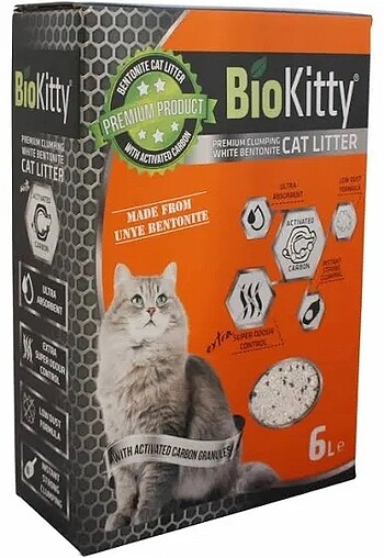 Biokitty aktif karbon kedi kumu
