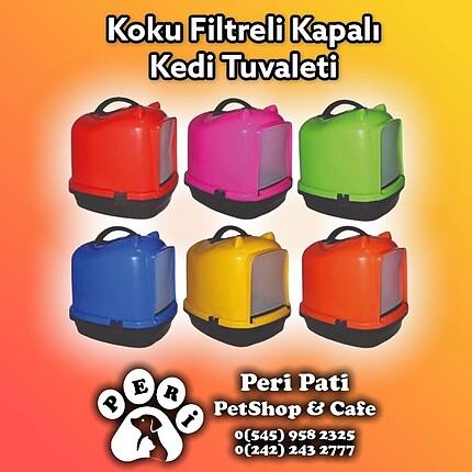 Kedi motifli kedi Tuvaleti