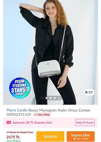 Pierre Cardin Pierre Cardin beyaz çanta