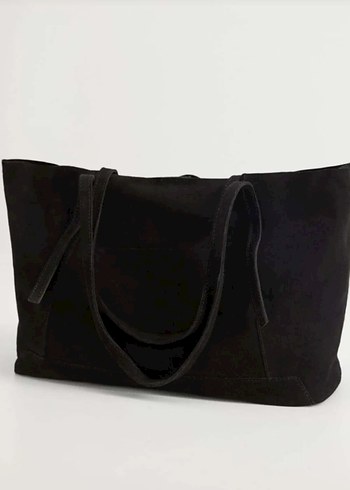 orjMango hakiki deri shopper çanta